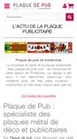 Mobile Screenshot of plaque-de-pub.com