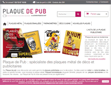Tablet Screenshot of plaque-de-pub.com